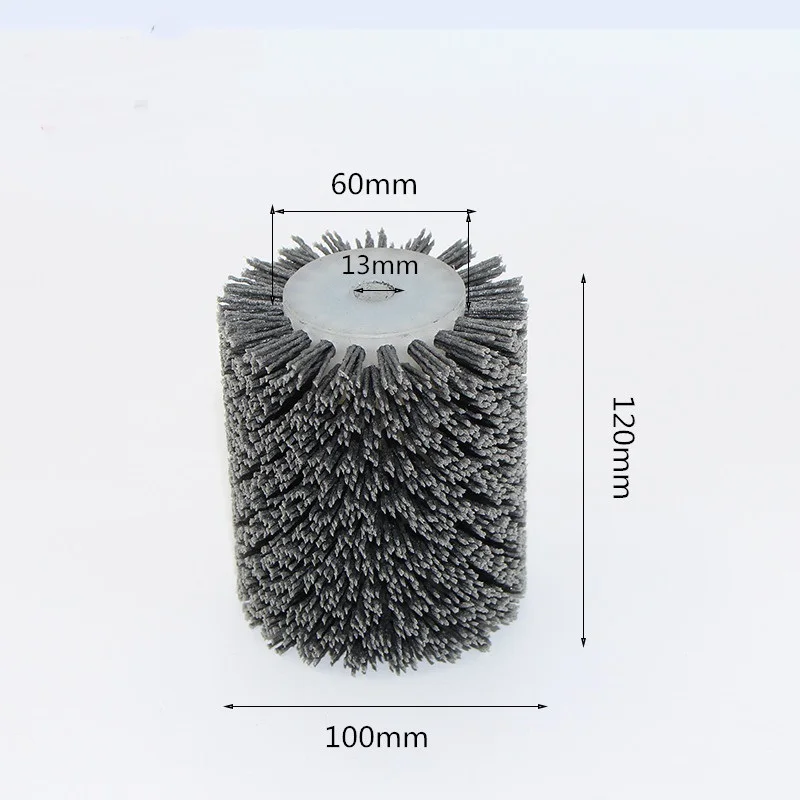 New 4pcs  80# Abrasives Wire Brush Wheel 100*120*13mm for 9741 Wheel Sander  Wooden Furniture Polishing Grinding