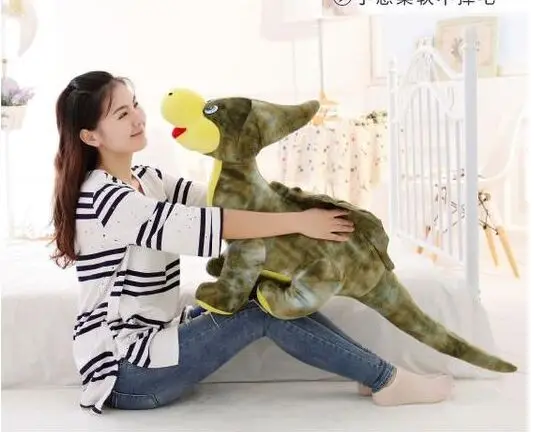 large 110cm cartoon dinosaur monoclonius plush toy soft throw pillow christmas gift b0189
