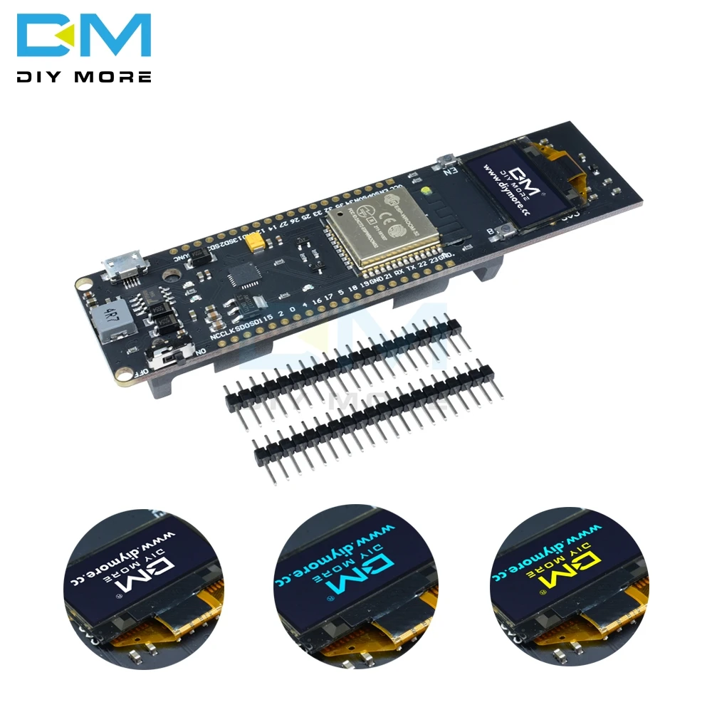 

ESP32 ESP-32 ESP8266 0.96 Inch OLED Display 18650 Lithium Battery WiFi Bluetooth Shield Development Board CP2102 Module