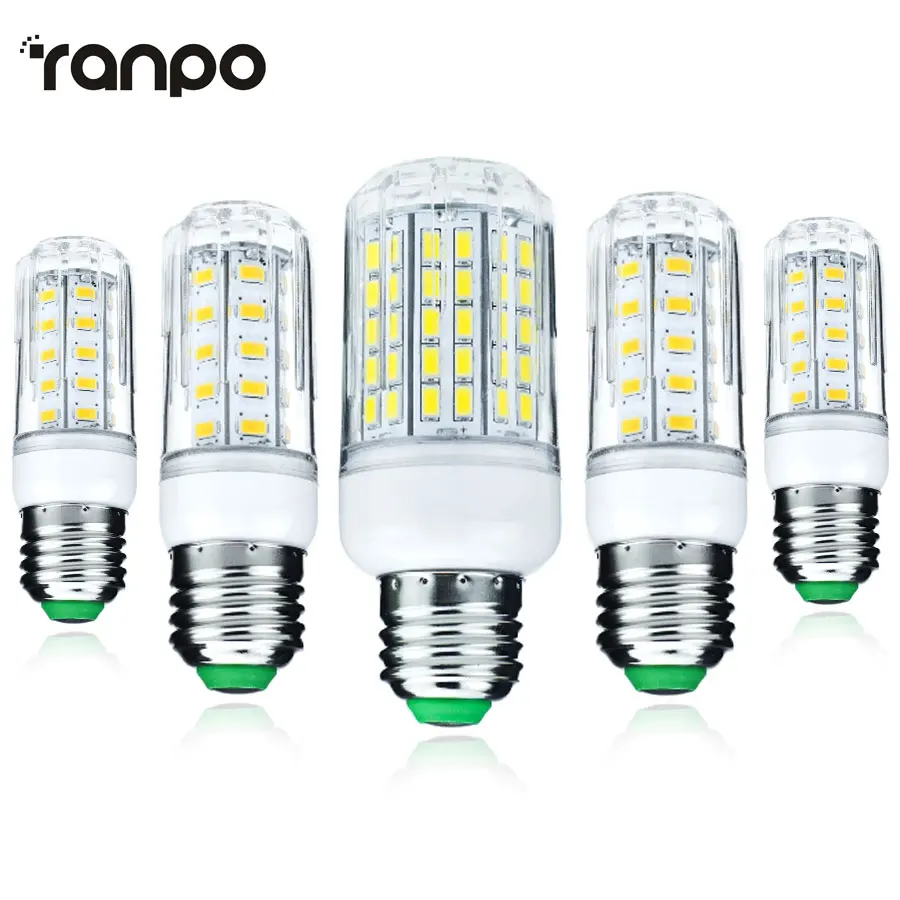 

1PCS E27 LED Corn Bulbs 3W 5W 7W 9W 12W 15W 18W 20W 25W AC 220V 110V 5730 SMD LED Lamapara Spotlight Chandelier Candle Lights