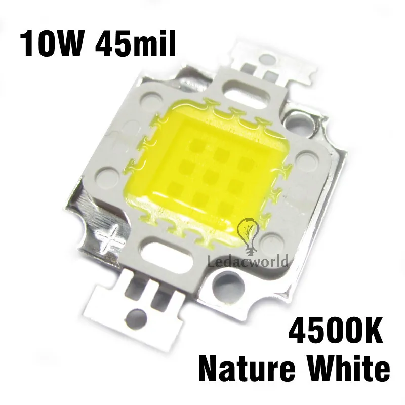 10W 20W 30W 50W 100W High Power LED Chip 45mil 3000K to 35000K Integrated SMD COB Beads Warm White Nature White Cold White