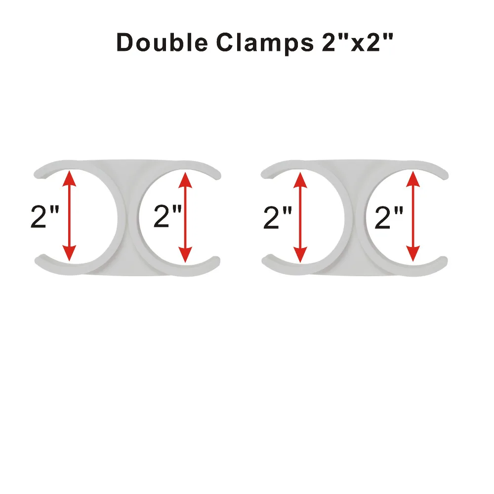 น้ำระบบคลิปคู่ 2 "x 2" สำหรับ Dual อินไลน์ตัวกรอง-แพ็ค 2