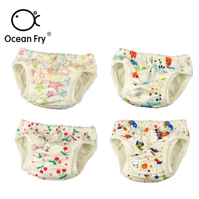 Pañales de baño de doble capa a prueba de fugas para bebé, piscina de niño pequeño, impermeable, pantalones de baño de cintura ajustable, pañal de