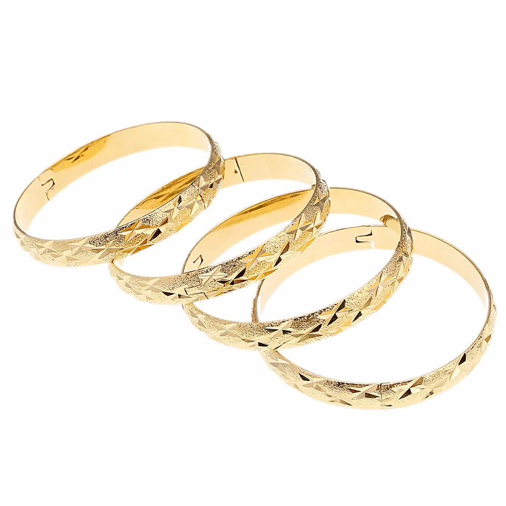 Gold Bangle Dubai Bride Wedding Ethiopian Bracelet