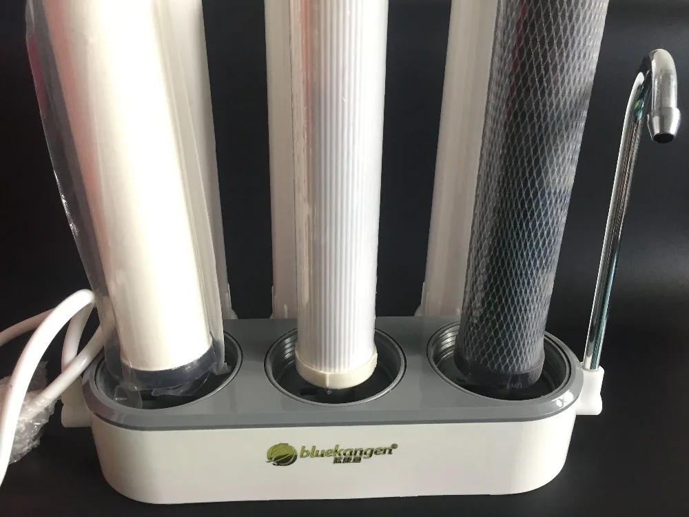 3-ступенчатый очиститель воды на столешнице/фильтр для водопроводной воды/раствор для кухонной воды/обработка питьевой воды для дома + неперечный разъем для крана