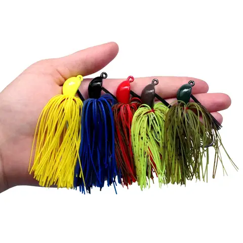 THKFISH 3 पीस वीडलेस जिग्स फिशिंग वायर बैट्स रबर स्विम स्कर्ट ल्यूर 19 ग्राम मेटल जिग हेड्स बार्बेड हुक बज़ बास फिशिंग के लिए 10 best sales बज़ चारा - №7