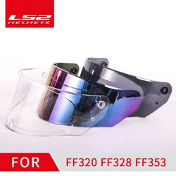 LS2 ff320 helmet visor suitable for LS2 FF800 FF328 FF353 model transparent smoke colorful helmet lens