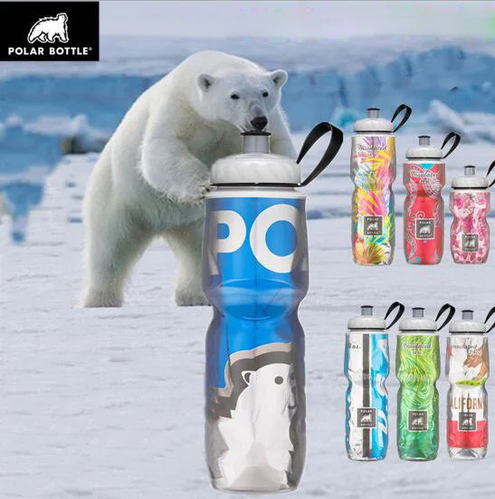 American polar bottle bear cold sports bottle outdoor equipment mountain bike bicycle riding kettle