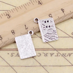 20pcs Charms Cook Book Recipe Kitchen 17x11mm Tibetan Silver Color Pendants Antique Jewelry Making DIY Handmade Craft