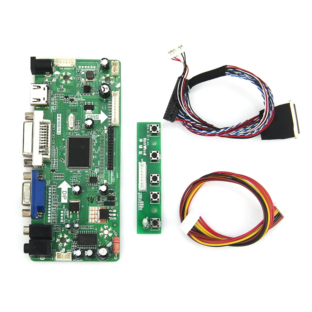 M.NT68676 LCD/LED Controller Driver Board(HDMI+VGA+DVI+Audio) For LP173WD1 LTN173KT01  1600x900 LVDS Monitor Reuse Laptop