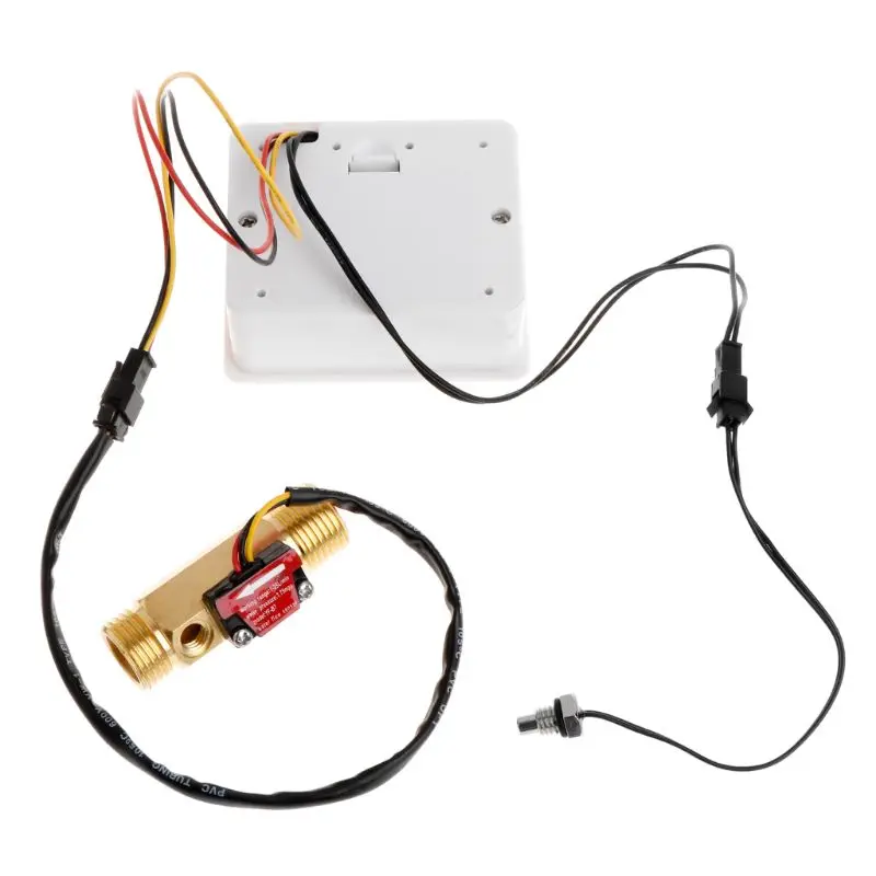 Imagem -04 - Medidor de Fluxo Digital Medidor de Temperatura e Vazão de Água com Sensor g1 2