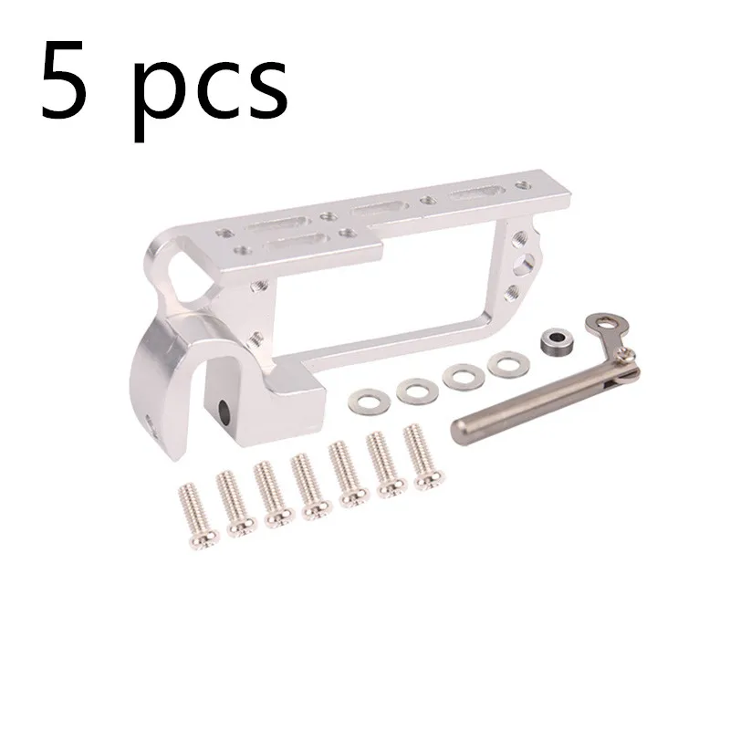 5pcs Aluminum Throw Device Switch Servo Dispenser Drone Thrower Adapter Air Dropping System for MG995 Servo 25T Servo Arm