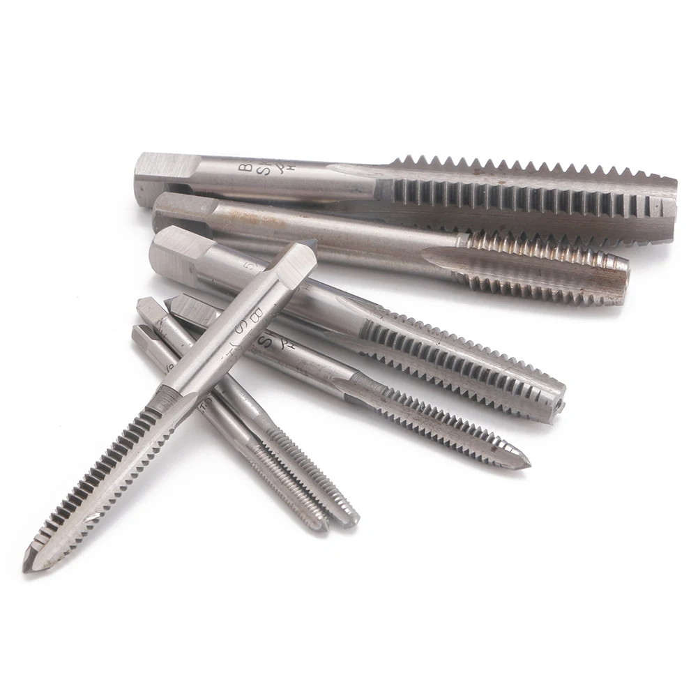 

SKS2 Straight Flute Machine Screw Thread Plug Tap Right Hand 1/4-20, 3/16-24, 5/32-32, 5/16-18, 1/2-12, 3/8-16, 1/8-40 BSW