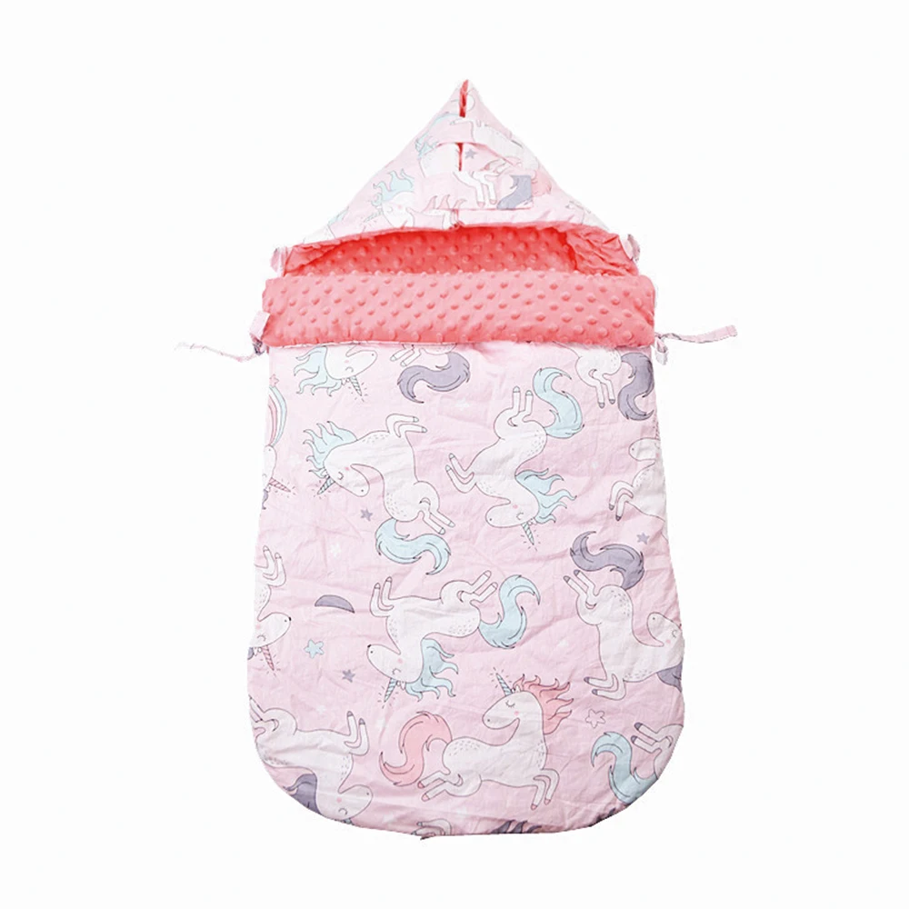 Baby Sleeping Bag Envelope Swaddle Sack For Newborn Baby Cocoon Outer Horse Pattern Diaper Cocoon For Newborns Sleep Bag Baby