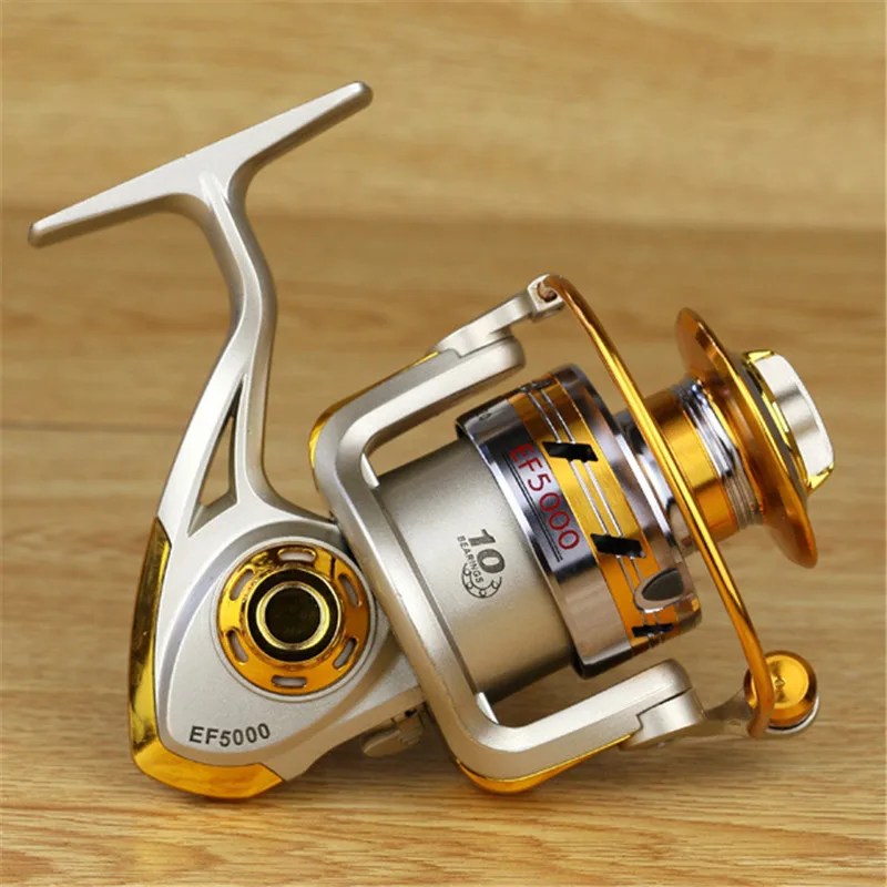 Exclusive quality All Metal spinning fishing reel line winder speed ratio 5.1:1 to Ocean Sea boat Rock Ice fishing tackle EF