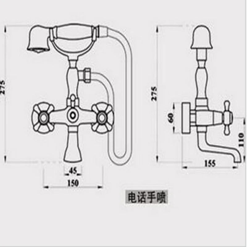 Torayvino Luxury Gold Shower New Fashion Brass Bathtub Bathroom Shower Faucet Set Ceramic Handle Tub Mixer Waterfall Hand Shower