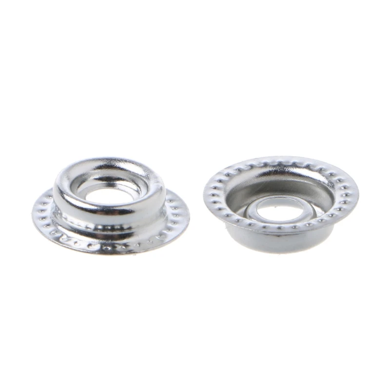 100 Pcs Stainless Steel Fastener Snap Press Stud Cap Button Marine Boat Canvas