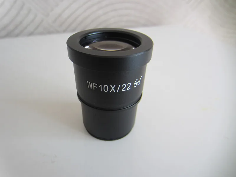 WF10X 22mm High Eyepoint Eyepiece with Eyeshade Plastic Rubber Eye Guards for Zoom Stereo Microscope 30mm Mounting Size