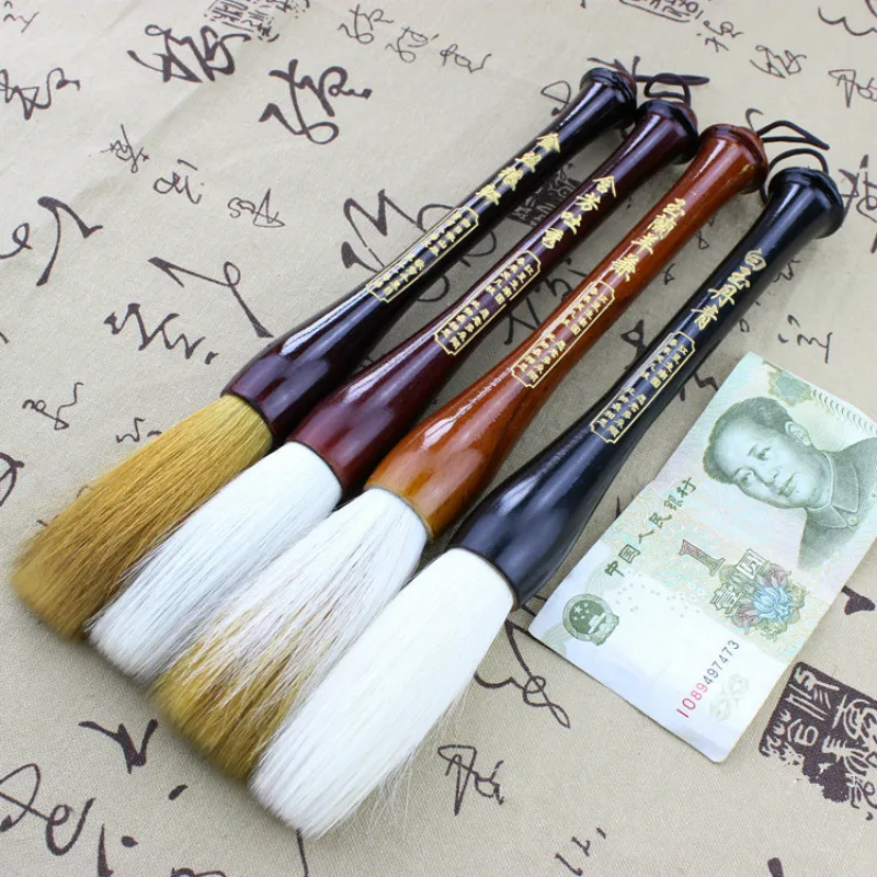 Chinese Calligraphy Brush Pen Weasel Hair Hopper-shaped Festival Couplets Writing Brush Purple Rabbit Hair Painting Brush Pen