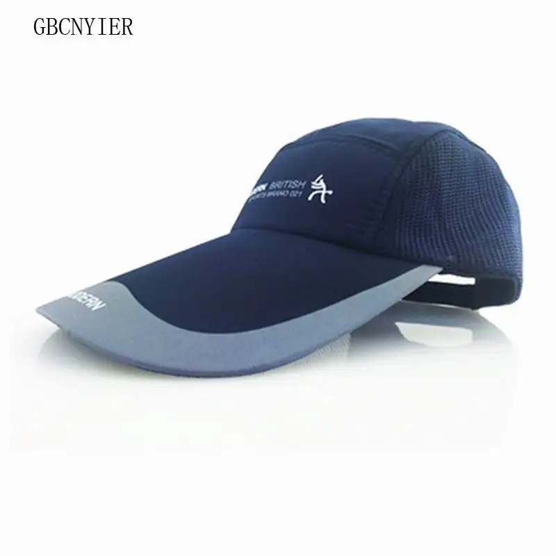 GBCNYIER-Boné de Aba Longa, Barato, Grande, Secagem Rápida, Exterior, Malha Respirável, Ajustável, Unisex, Verão, 11cm