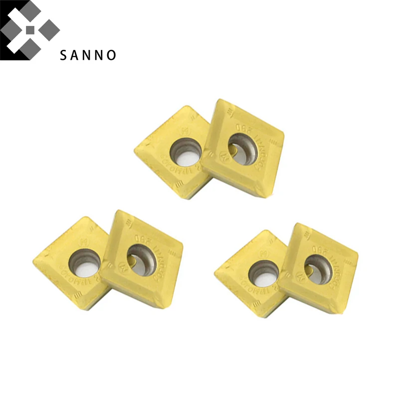 

R290-12T308M-PM 1025 / 1030 high speed milling machining tools cnc carbide milling inserts coremill cutting tools blade inserts