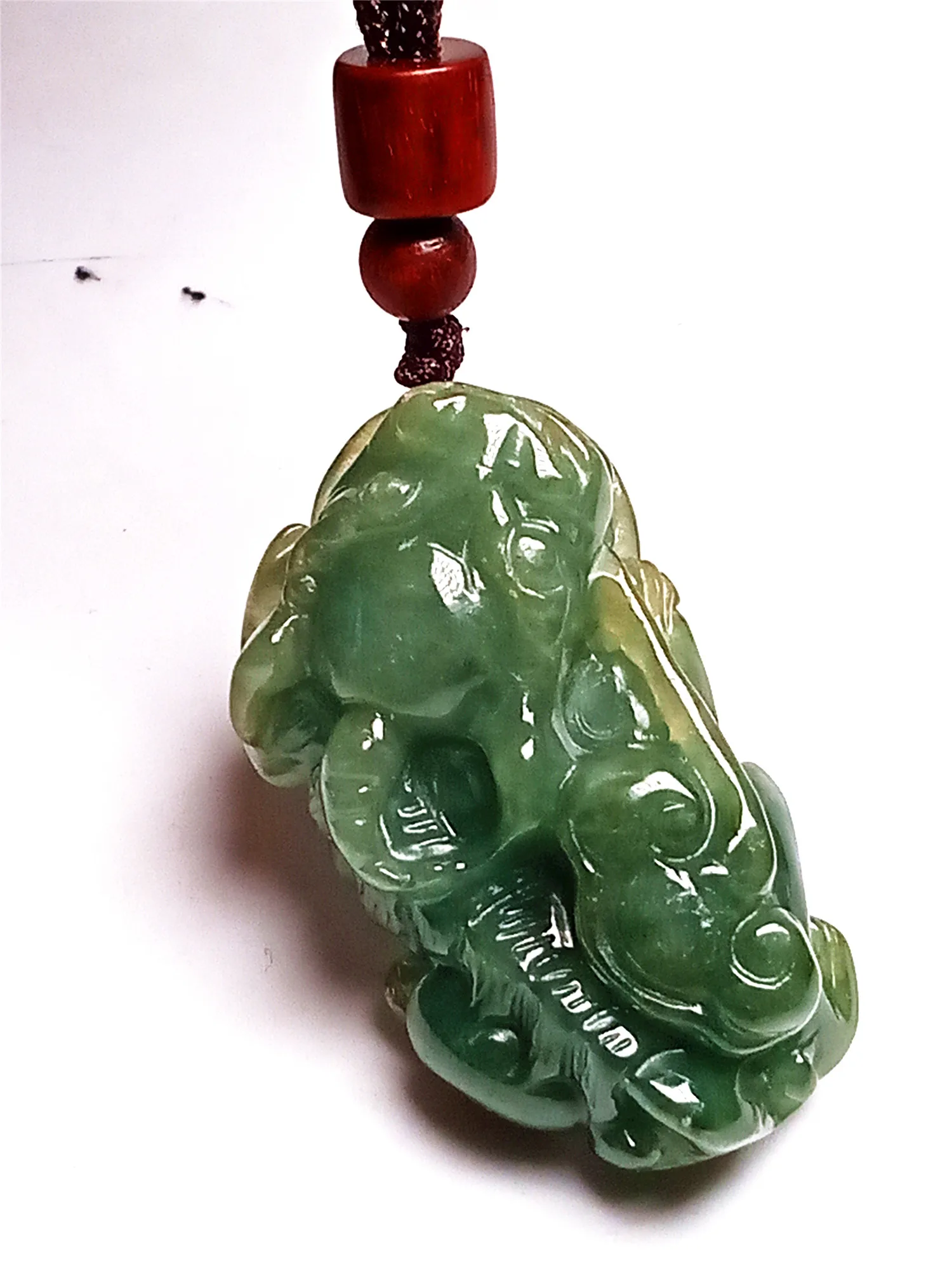 

Koraba Jadeite Grade A Jade Natural Emerald Green Pendant Necklace Sweater Chain Jewelry Gift Wholesale