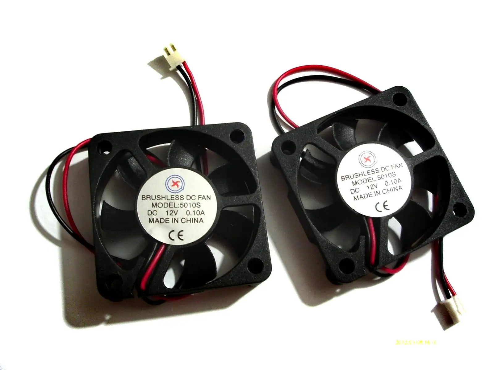 1pcs Brushless DC Cooling Fan 5010S 12V  50mmx50mmx10mm 2 Wires