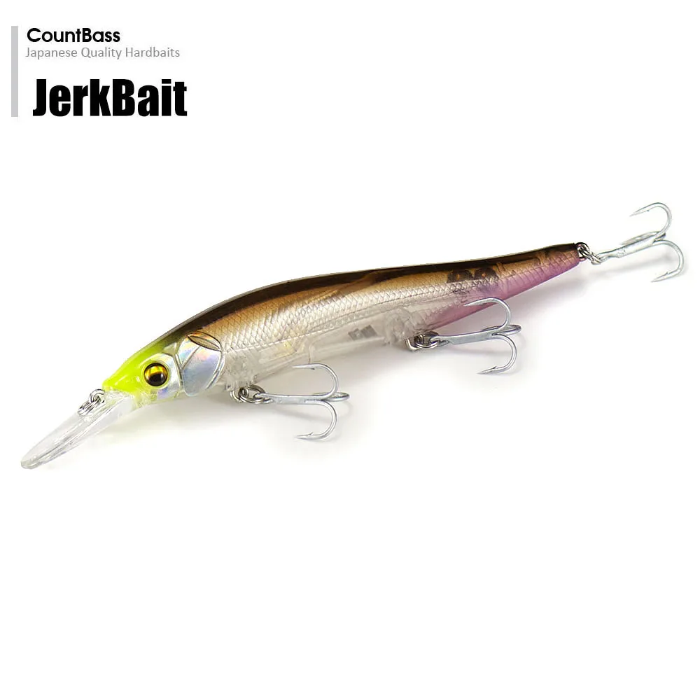 Countbass Jerkbait 112mm 4-13/32" 15,7g 35/64 oz. Schwimmender Minnow-Anglerköder zum Angeln, Divie, 2–3 m, Wobbler, Hardbait – Detail 3