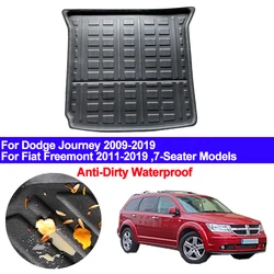 Car Rear Trunk Mat Cargo Tray Boot Liner Carpet Protector Floor For Dodge Journey 2009 - 2019 Fiat Freemont 7-Seater 2011 -2019