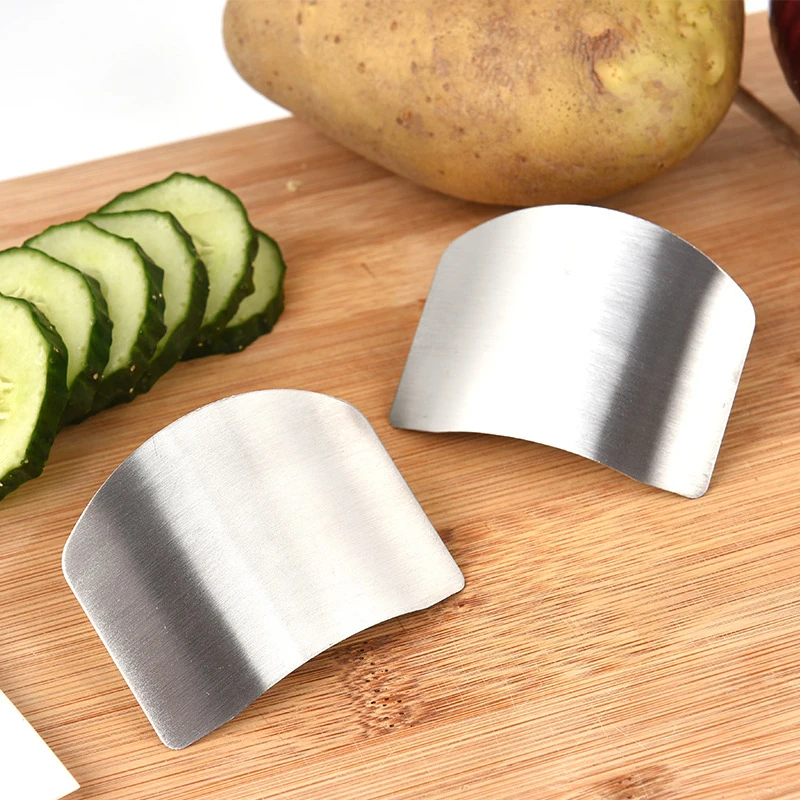 1Pc Stainless Steel Knife Finger Hand Guard Finger Protector For Cutting Slice Chop Safe Slice Cooking Finger Protection Tools
