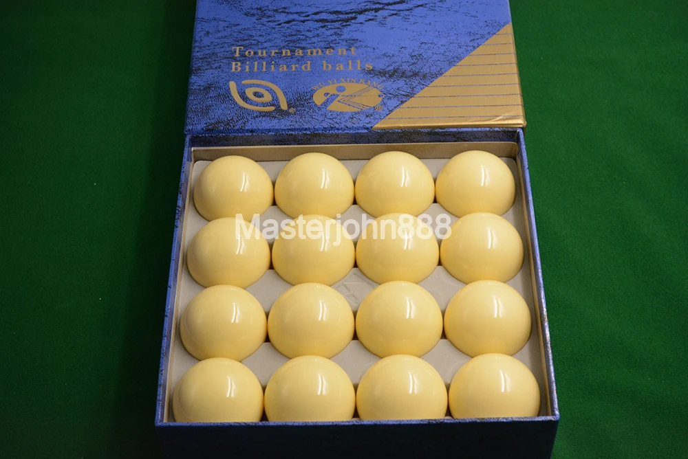 

Box of 16pcs Pool Billiard Snooker White Ball Standard 52.5mm 2 1/16 inch Blue Box Free Shipping Wholesales