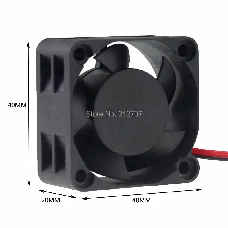 20PCS Gdstime DC 12V 2Pin 4020 40mm 4cm 40x40x20mm Mini Micro Heatsink Cooling Cooler Fan