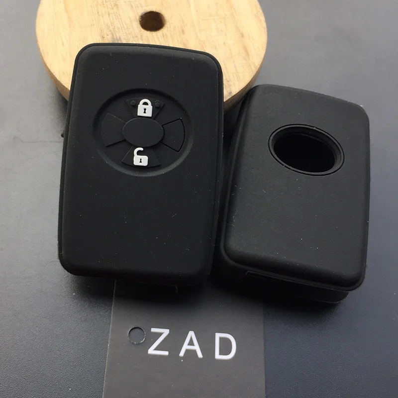 ZAD Silicone RUBBER car key cover case set shell for toyota Avalon Yaris Hybrid Crown Reiz Corolla RAV4 Yaris remote key cover