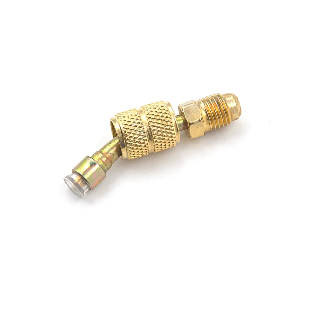 1pc adattatori per condizionatori d'aria in ottone adattatore R410a raccordo da 1/4 "maschio a 5/16" SAE femmina tubo di ricarica per pompa a vuoto