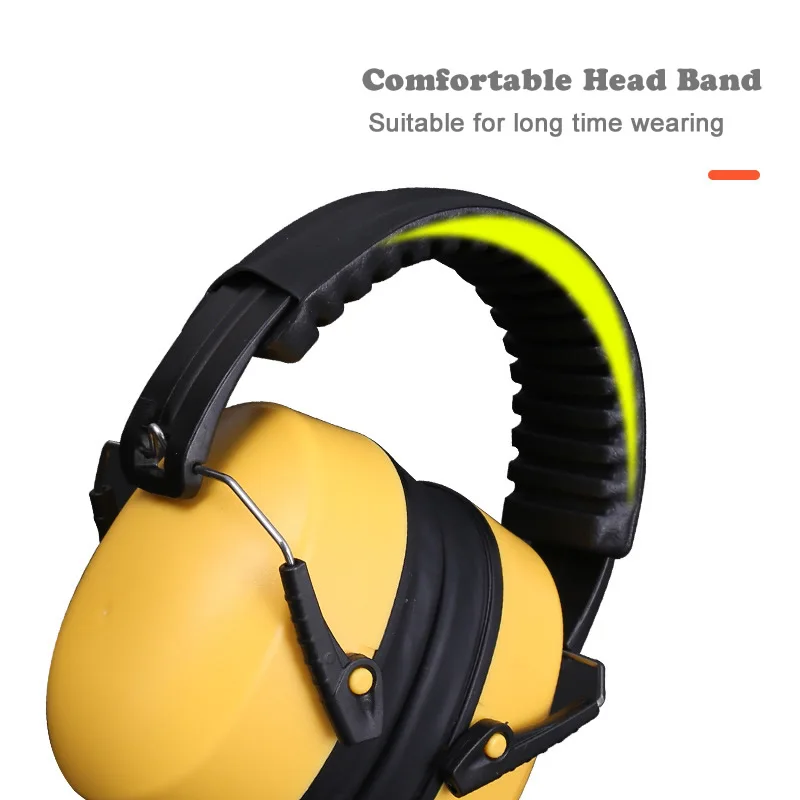 Imagem -02 - Earmuffs Anti-noise Safety Protetor de Ouvido Portátil para Trabalho Estudo Sono Carpintaria Tiro Proteção Auditiva Cor