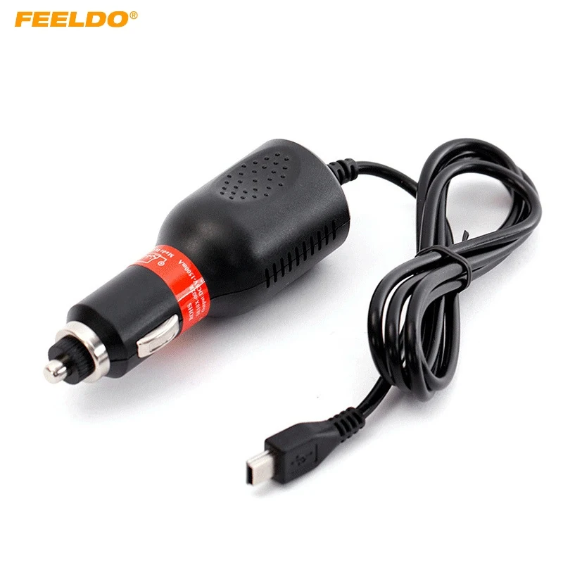 

FEELDO DC12V-48V Car MINI USB Interface Power Charger For Car Portable GPS Navigator DVR Charger #5494