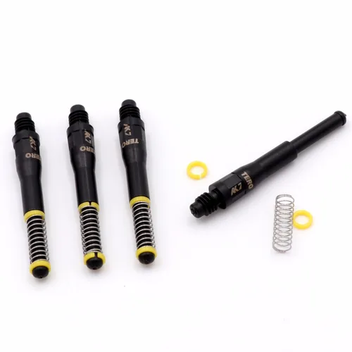 CUESOUL TERO AK7 S/M/L Ejes para dardos Muelle telescópico incorporado, juego de 4 piezas