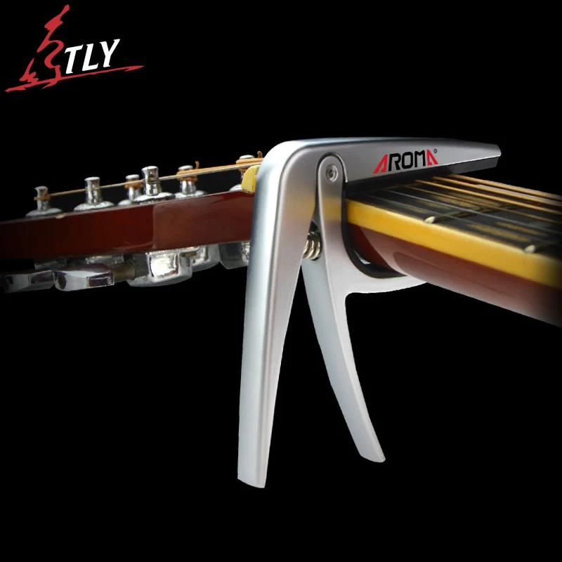 Gift Guitarra Capo AROMA Aluminium Alloy Capo Exclusive for Classical Guitar High Quality Silicone Cushion Protect Strings