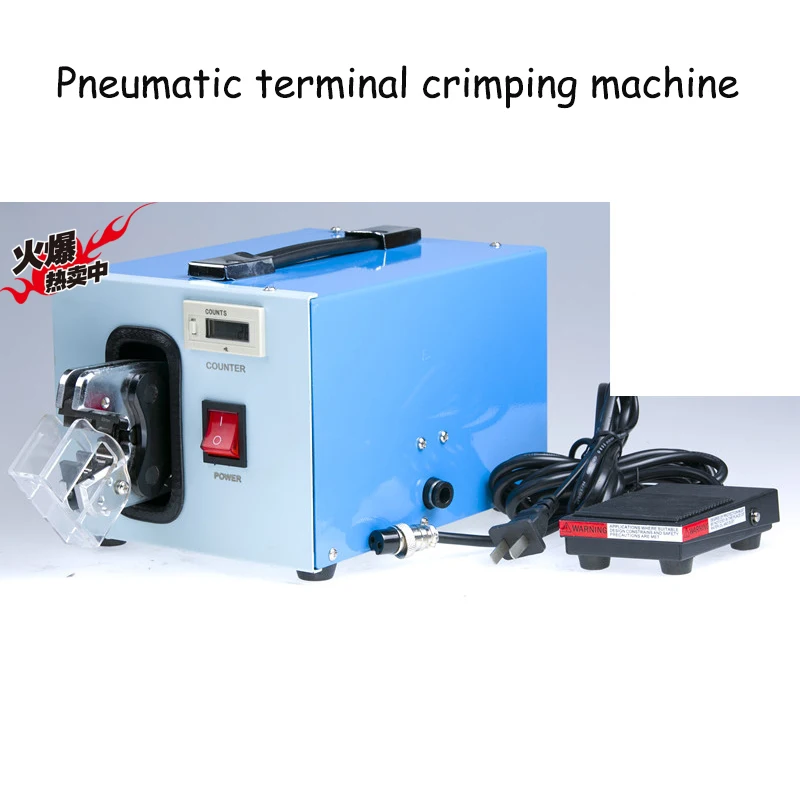 Pneumatic Terminal Crimping Machine Multifunctional Pneumatic Terminal Crimping Machine With English Manual 220v/6w AM-201