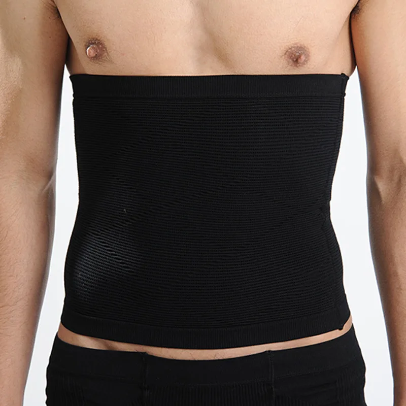 Screw Thread Pattern Breathable Abdominal Compression Body Shaping Waist Sealing Men Bodybuilding Train Abs Toning Belt Shapers