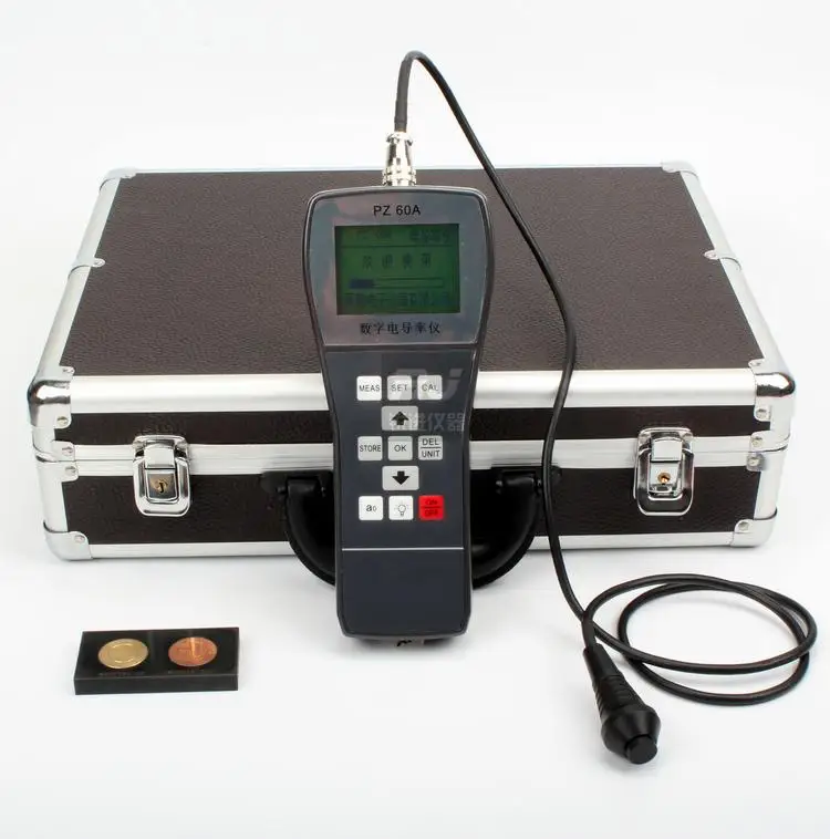 [PZ-60A] Digital Portable Eddy Current Conductivity Conductivity Meter Conductivity Meter Copper Aluminum