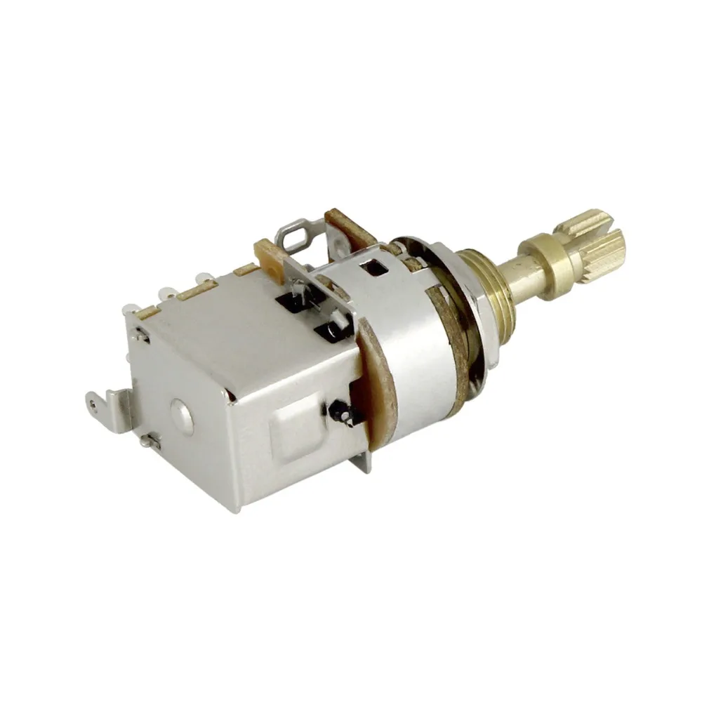 FLEOR 1PC potenziometro per chitarra Push Push potenziometro A250K / B250K /A500K/B500K albero diviso corto in rame (non tirare più)