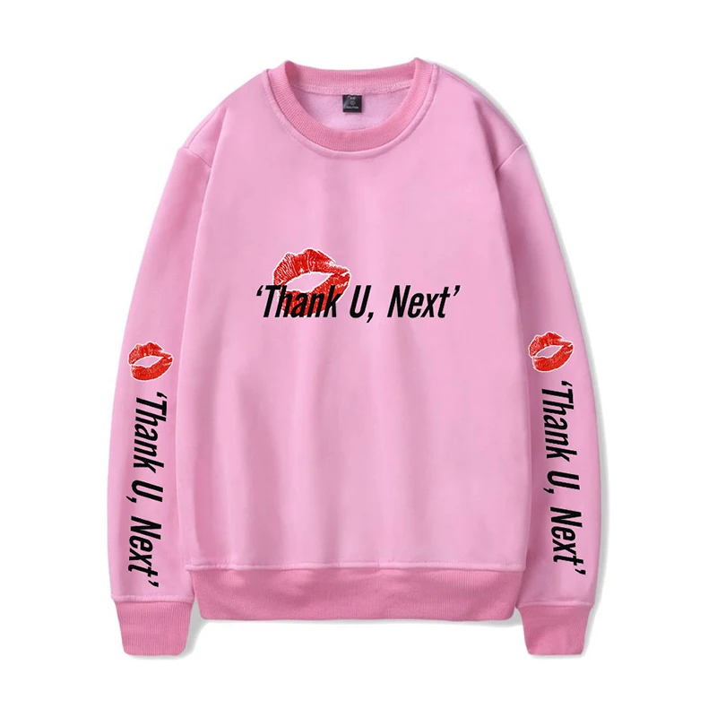 

Thank U Next Hoodies Fashion Cool Hip Hop Men Women Capless Sweatshirts Casual Long Sleeve Unisex Sport Hoodie Pullover Tops 4XL