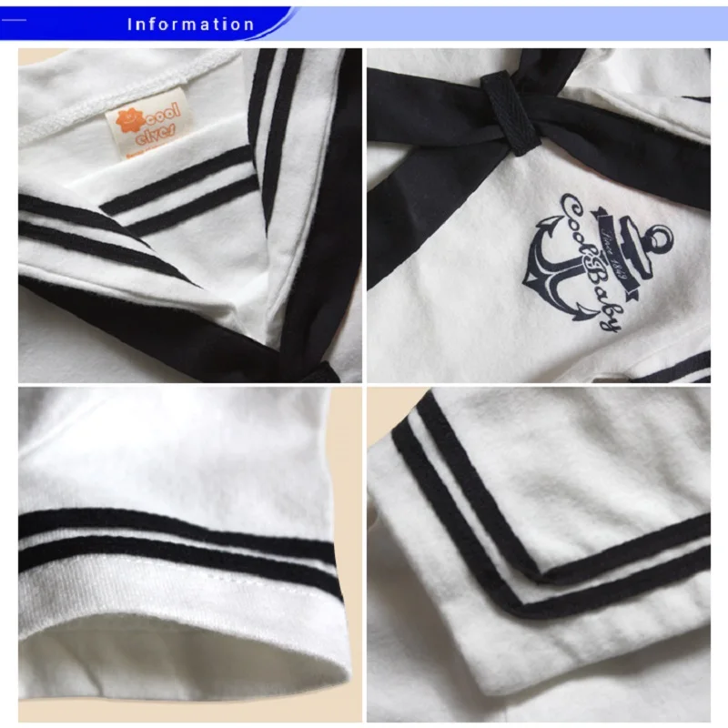 Marinha Marinheiro Macacão do bebê meninos, Roupas recém-nascidas, Macacões meninos do bebê, Shortall 100% Algodão, Costume Seaman, Roupas para