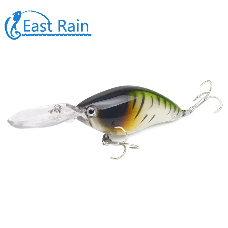 11cm/18.2g 2pcs 6# Quality Hooks Floating Deep Diving Crankbait Fishing Lures Wobblers Isca Artificial Bait