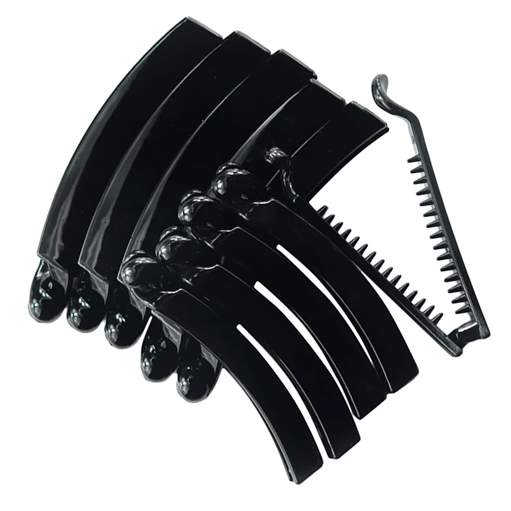 10 Pieces 8cm 10cm One Piece Banana Hair Clips Hair Claw Pins Handmade Women Girls Fashion Hair Accessories