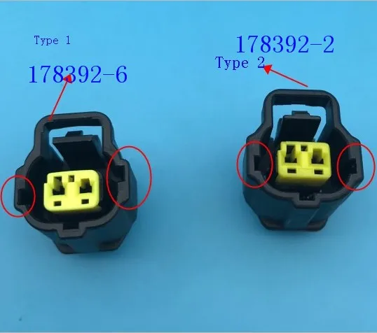 

10/20/50/100 pcs/lots 2 Pin/Way Female Electric Connector Plug 1JZ-GTE 2JZ-GTE DSM EVO ECT TYCO AMP TE 178392-2 178392-6