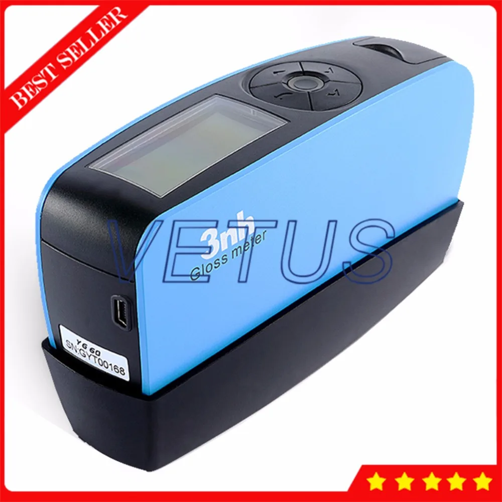 YG60 60 Angolo Accurata Digital Lucentimetro Superficie Gloss Meter di Misura con Software di Auto-Calibrazione e di Alta-end di CONTROLLO di qualità