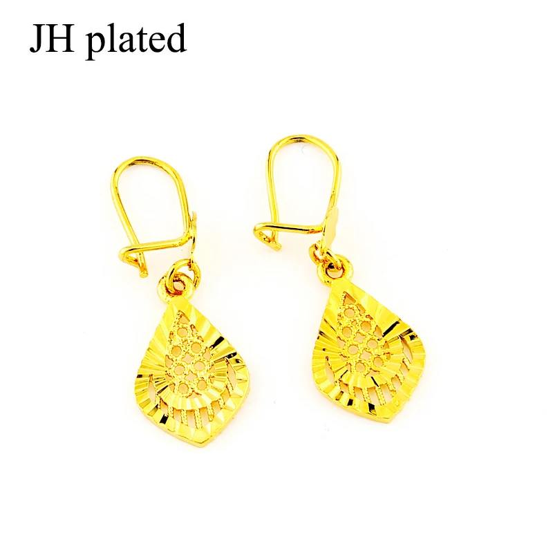 JHplated African Ethiopia jewelery Earrings for women\'s gift wedding gifts Hollow out fashion jewelry