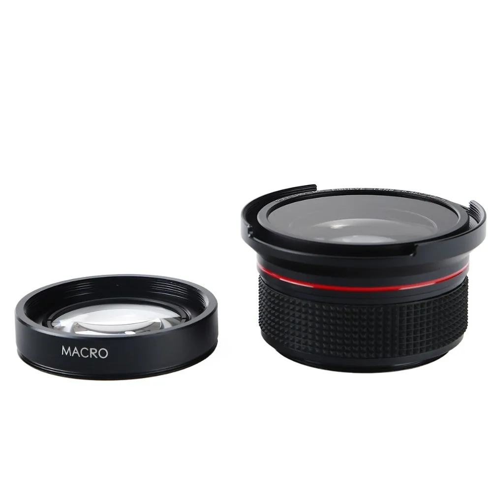 0.35x 58mm Fisheye Wide Angle Lens with Macro Lens 58 MM For Canon EOS 70D 60D 7D 6D 700D 650D 600D 550D 500D 1100D 18-55mm